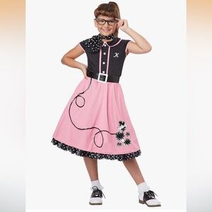 California Costumes Pink and Black Poodle Dress
